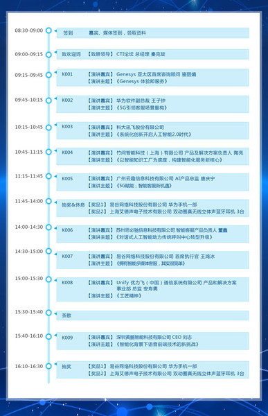 图：2021中国呼叫中心及企业通信大会日程表