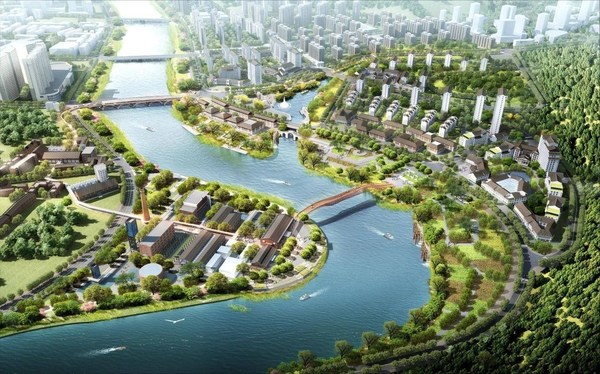 浏阳河“一河两岸”文旅项目效果图