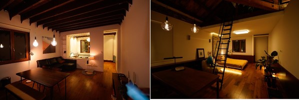 基于WiZ平台的飞利浦智能LED系列产品有机组合，为老洋房带来多样化的照明效果