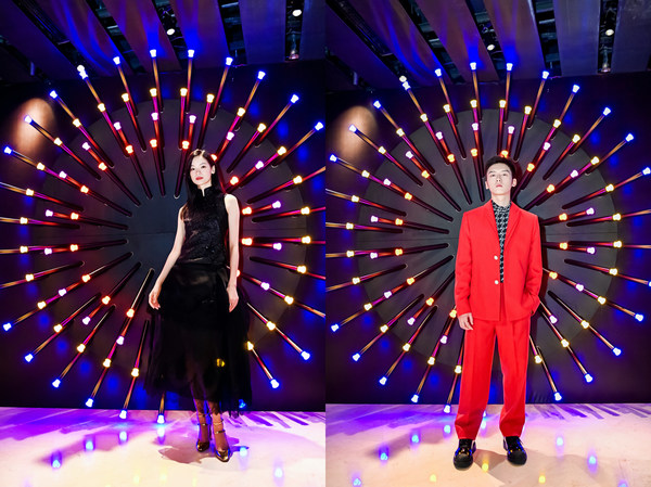 超模康倩雯； 歌手王泓昊