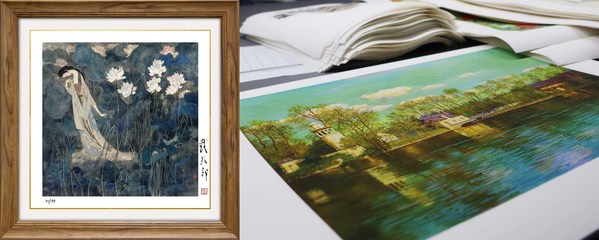 使用佳能imagePROGRAF PRO系列大幅面打印机制作的版画作品能再现原作笔触中的丰富层次