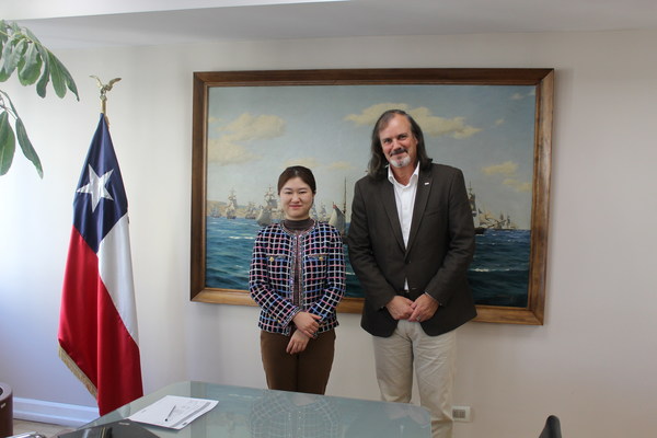 天齐锂业副董事长蒋安琪和Corfo执行副主席José Miguel Benavente