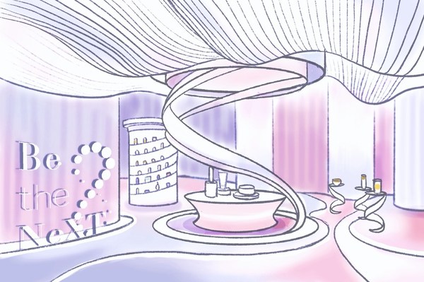 摩柯Be. the NeXT品牌PR中心概念草图