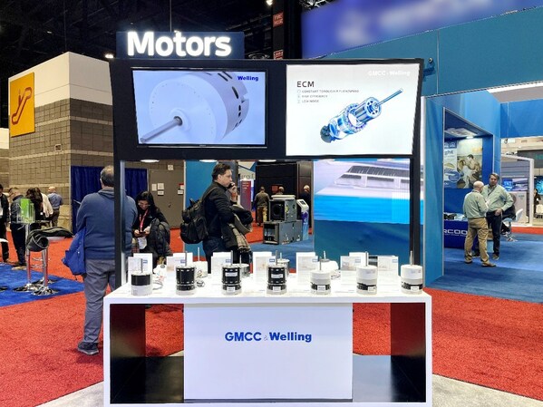 GMCC美芝定速涡旋压缩机、Welling威灵ECM电机产品亮相展台