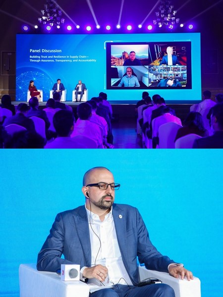 BSI大中华区战略合作伙伴总监Paulo Lopes先生代表BSI出席构建供应链的信任与韧性—基于安全保障、透明和担责讨论环节