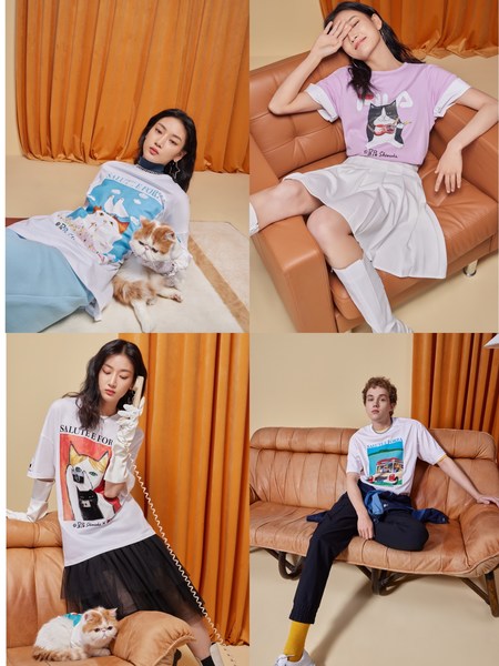 FILA x PePe Shimada联名系列印花短袖