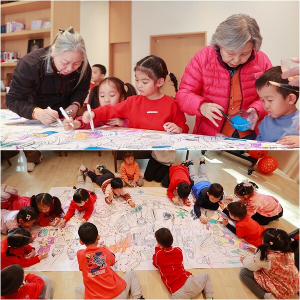 图5：老少共绘家年华主题图