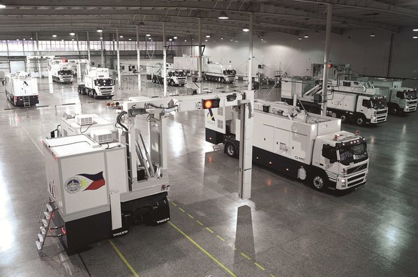 同方威视车载移动式安检设备生产车间